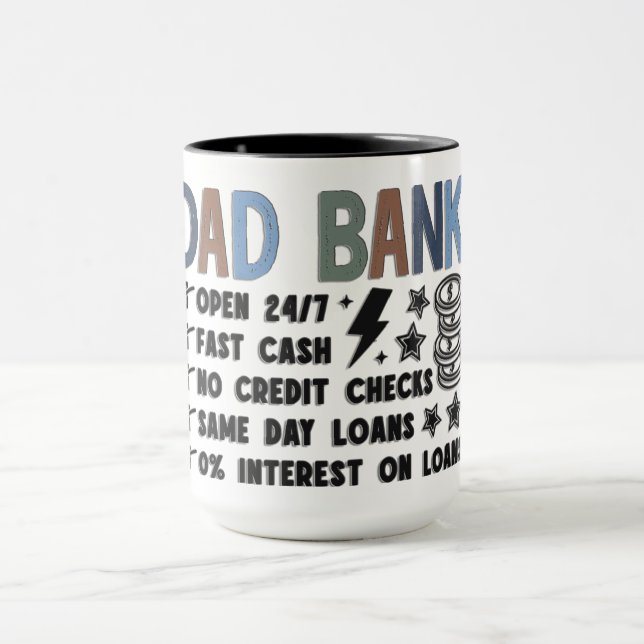 Funny Dad Bank Mug (Center)