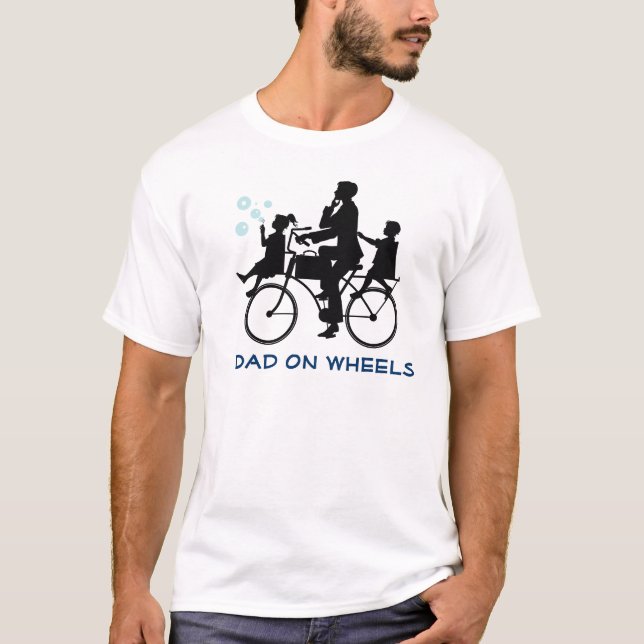 Funny Dad Biking Father's Day T-shirt (Front)
