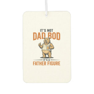 Funny Dad Bod Father Figure Bear Beer Shirt_1 Air Freshener