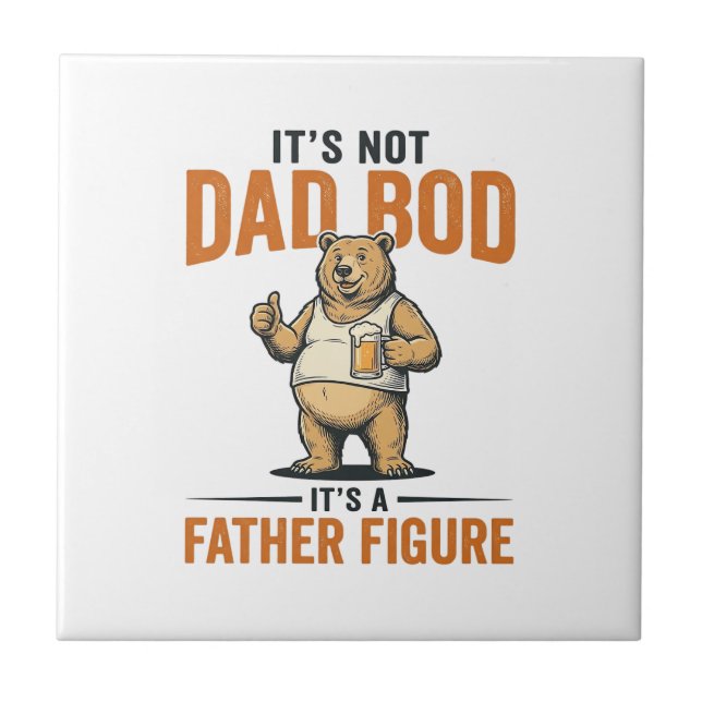 Funny Dad Bod Father Figure Bear Beer Shirt_1 Tile (Front)