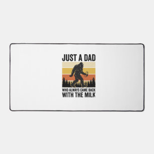 Funny Dad Came Back With the Milk Vintage Shirt_1 Desk Mat