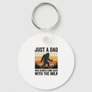 Funny Dad Came Back With the Milk Vintage Shirt_1 Keychain