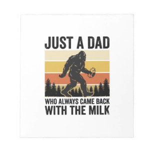 Funny Dad Came Back With the Milk Vintage Shirt_1 Notepad