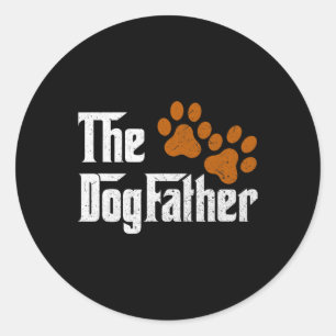 Funny Dad Daddy Papa Pops Fathers Day Gift Idea Classic Round Sticker