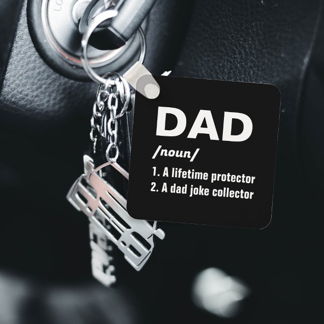 Funny Dad Definition Photo Father's Day Keychain (Funny Dad Definition Father's Day 
)