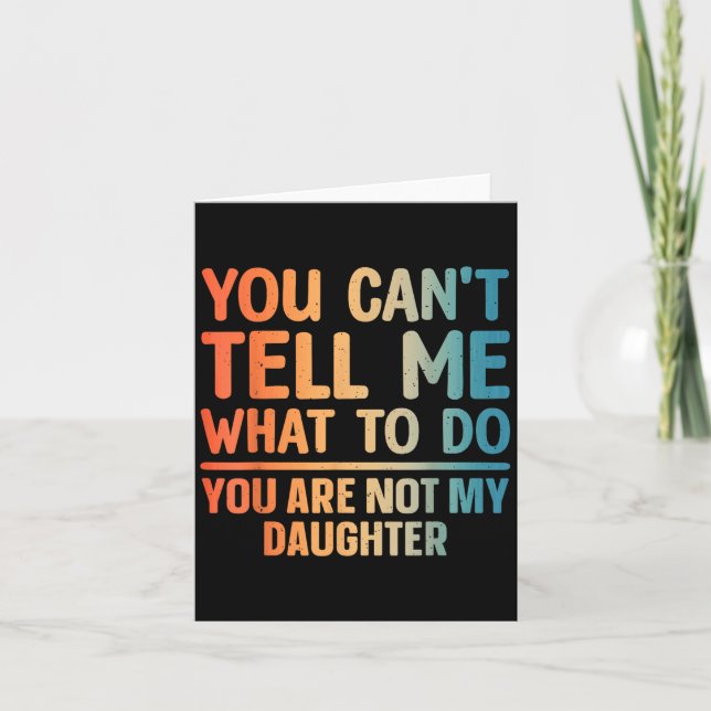 Funny Dad Design For Father Daddy Papa Men From Da Card (Front)
