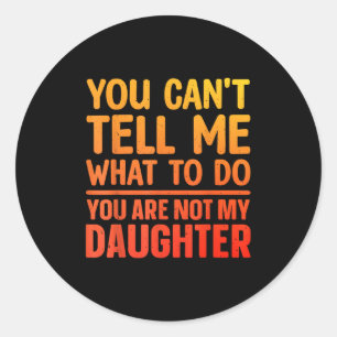 Funny Dad Design For Father Daddy Papa Men From Da Classic Round Sticker