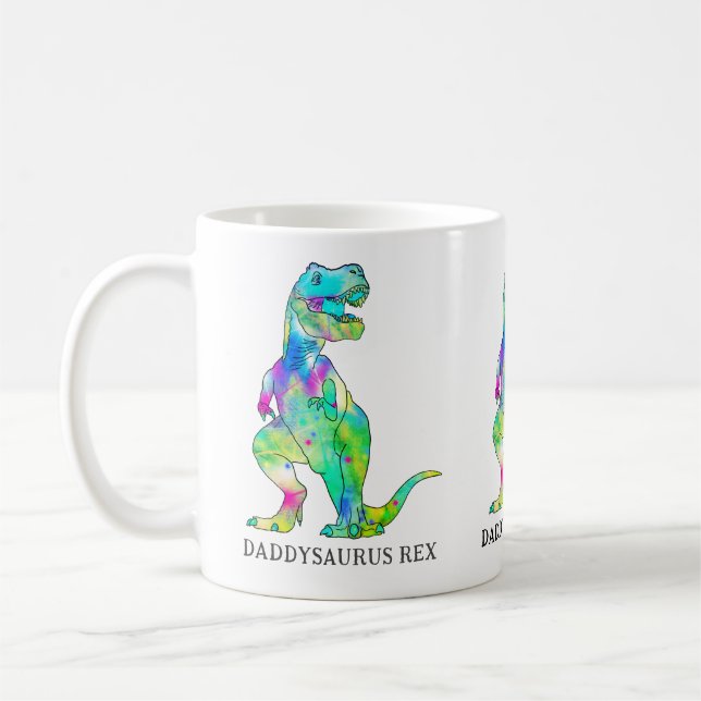 Funny Dad Dinosaur Quote Coffee Mug (Left)
