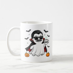 Funny Dad Dracula Ghost Mug Halloween Dad Coffee
