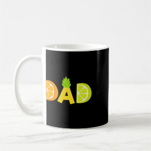Funny Dad Fruitarian Lover Summer Father Fruit Sli Coffee Mug
