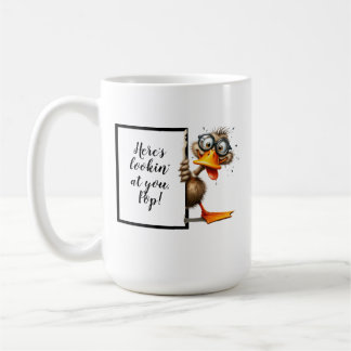Funny dad gift with funny and quirky duck coffee mug