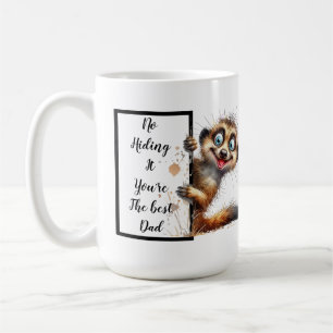 Funny dad gift with funny and quirky meerkat  coffee mug