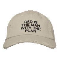 Funny "Dad Is The Man With The Plan" Beige Tan