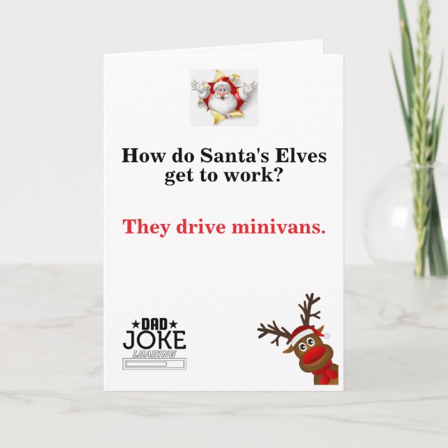 Funny Dad Joke Christmas Card (Front)