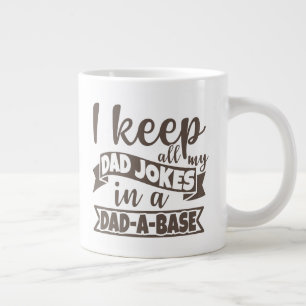 Funny Dad Joke Computer IT Engineer Dada Base Large Coffee Mug
