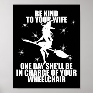 Funny Dad Joke For Married Men Halloween Mean Witc Poster