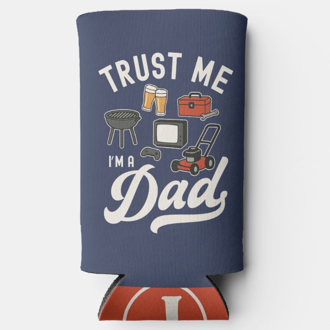 Funny Dad Joke Gift for Fathers Day Men Sarcastic Seltzer Can Cooler (Front)