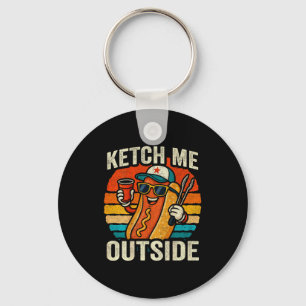 Funny dad joke meme - cookout bbq hot dog humour - keychain