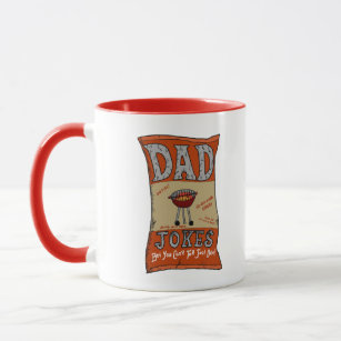 Funny Dad Jokes Fathers Day Grilling Quote T-Shirt Mug