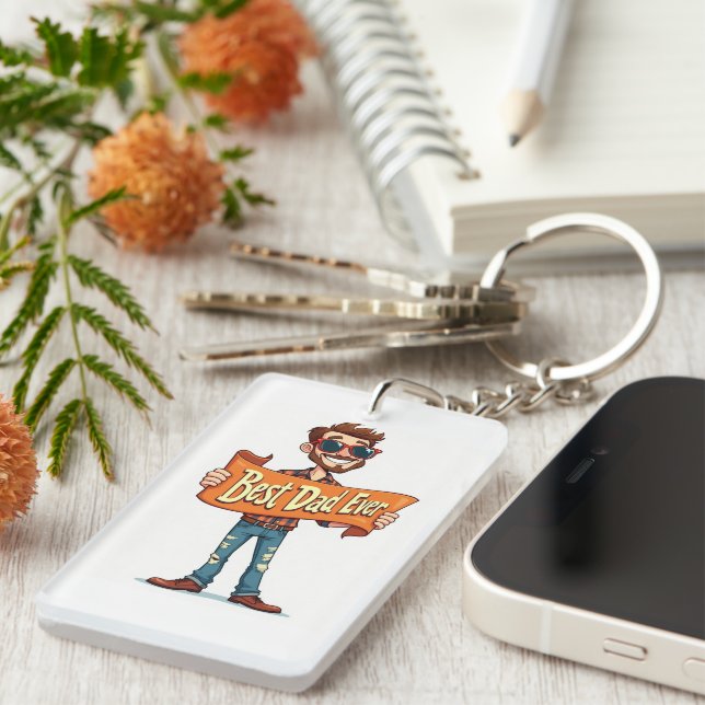 Funny Dad Keychain 🔑 Best Father’s Day Gift (Front Right)