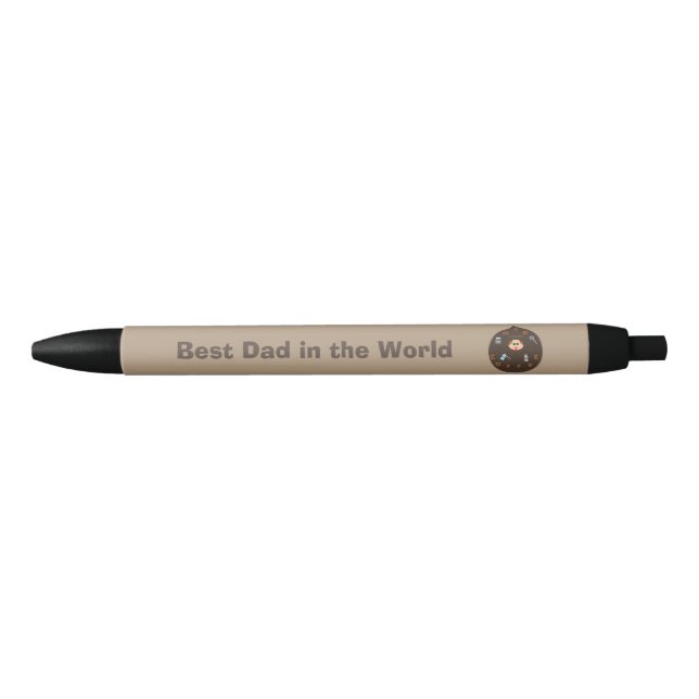 Funny Dad Monster Loves Coffee Custom Pen (Front)
