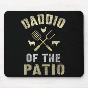 Funny dad of the patio bbq mouse pad