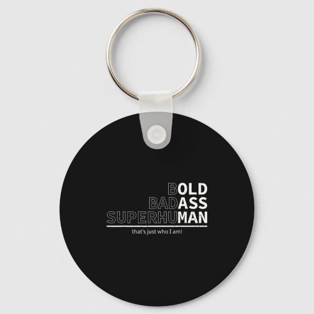 Funny Dad Old Man Grandpa Gag Birthday Fathers Day Keychain (Front)