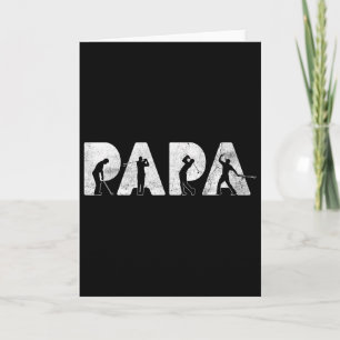 Funny Dad Papa Golf Daddy Funny Fathers Day Gift Card
