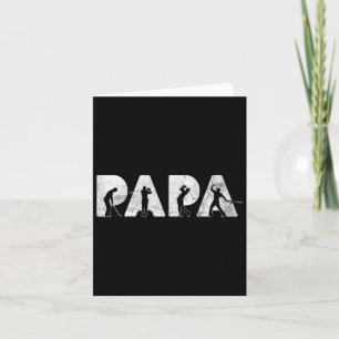 Funny Dad Papa Golf Daddy Funny Fathers Day Gift Card