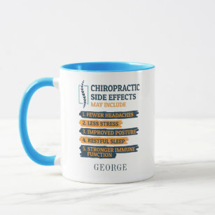 Funny Dad Personalized Chiropractic Side Effects Mug