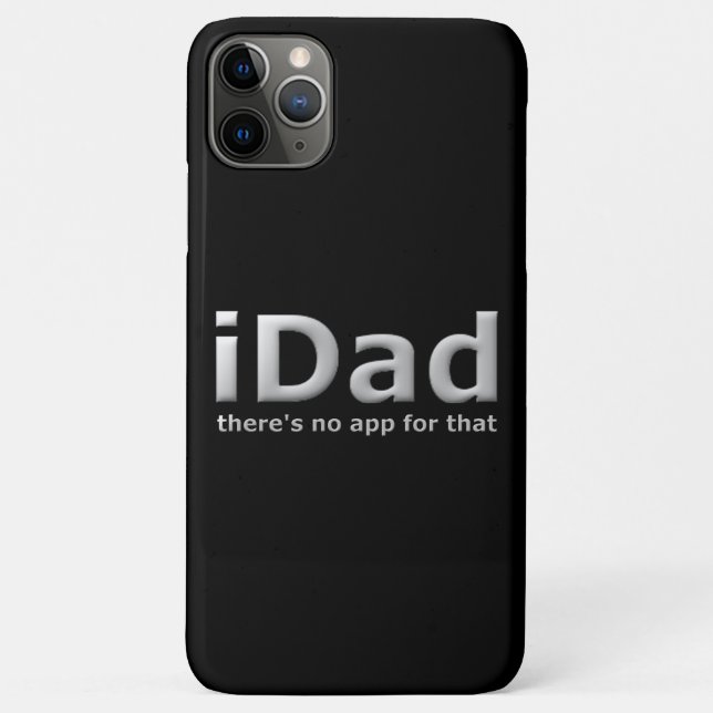 Funny Dad Phone App Joke On Black Case-Mate iPhone Case (Back)