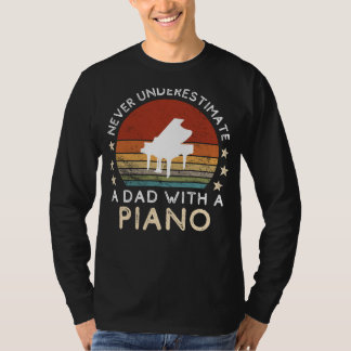 Funny Dad Piano Tee - Dads Musical Maestro & Wit!