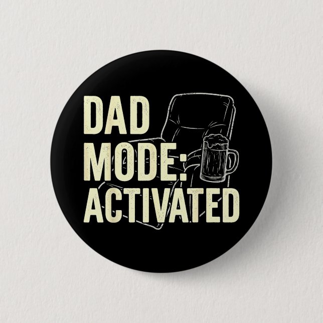 Funny Dad Pitmaster BBQ Papa Smoker Grill Party 2 Inch Round Button (Front)