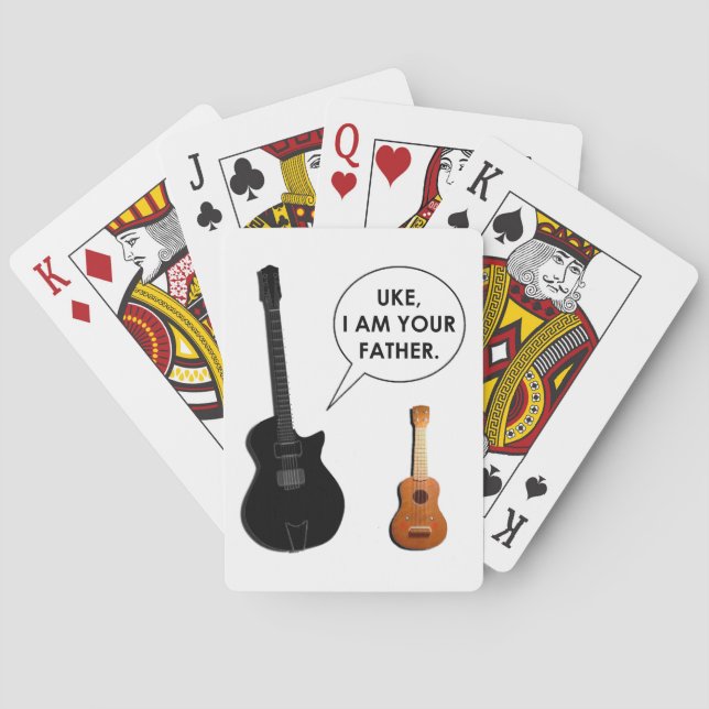funny dad playing cards (Back)