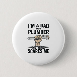 Funny Dad Plumber Vintage Engraving Shirt Design_1 2 Inch Round Button
