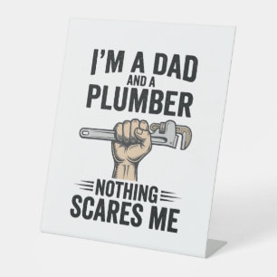 Funny Dad Plumber Vintage Engraving Shirt Design_1 Pedestal Sign