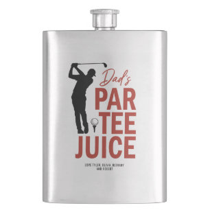 Funny “Dad’s Par-Tee Juice” Golf Drinking Hip Flask