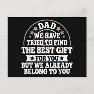 Funny Dad Saying Graphic Vintage Papa Father Holiday Postcard