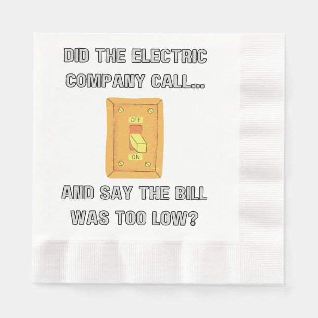 Funny Dad Sayings  Napkin (Front)