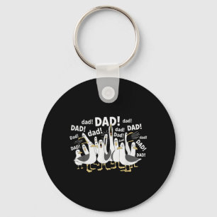 Funny Dad Seagull Funny Daddy Seagulls Fathers Day Keychain