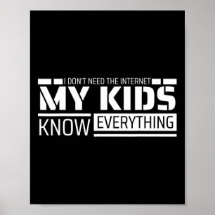 Funny Dad Shirt From Kids Men Funny Fathers Day Da Poster