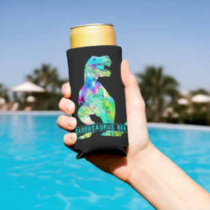Funny Dad T Rex Quote Seltzer Can Cooler