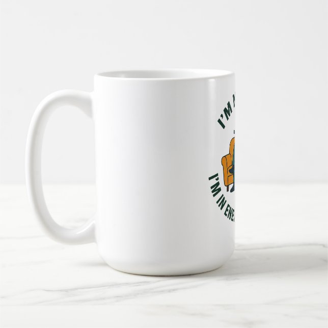 Funny Dad T-Shirt Energy Saving Mode Coffee Mug (Left)