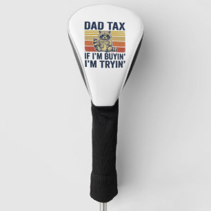 Funny Dad Tax Raccoon Vintage Graphic T-Shirt_1 Golf Head Cover