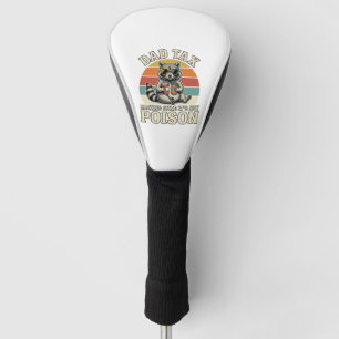 Funny Dad Tax Raccoon Vintage T-Shirt Design_1 Golf Head Cover