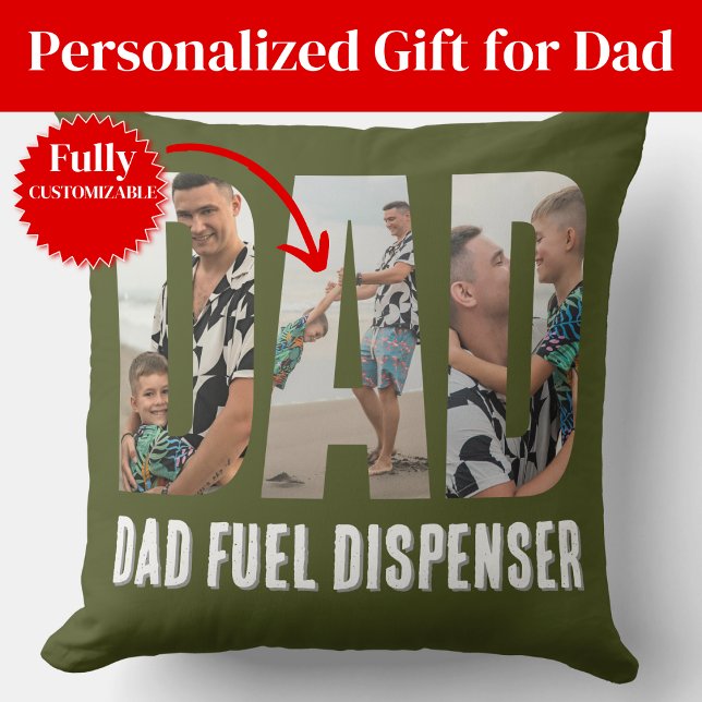 Funny Dad Throw Pillow (Funny Dad Throw Pillow)