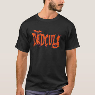 Funny Dadcula Halloween Dad Costume Bat Vampire Da T-Shirt