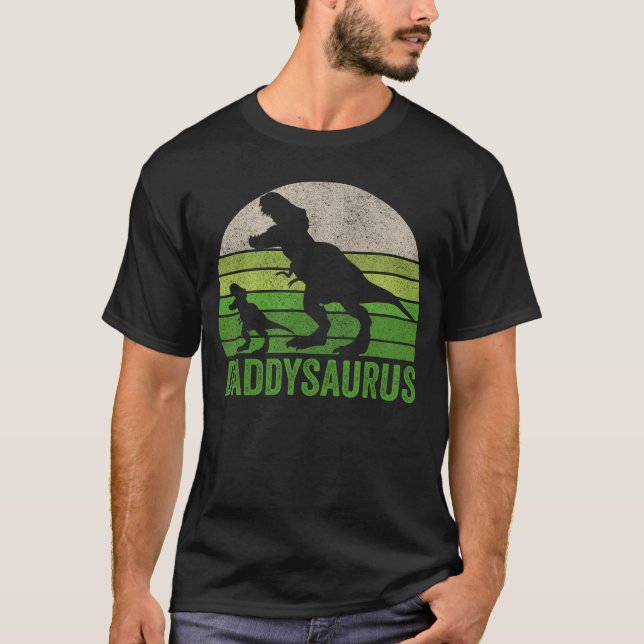 Funny Daddy Dinosaur Daddysauruss boy T-Shirt (Front)