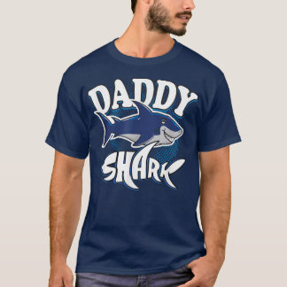 Funny Daddy Shark  Funny Shark Gift T Dad Birthday T-Shirt