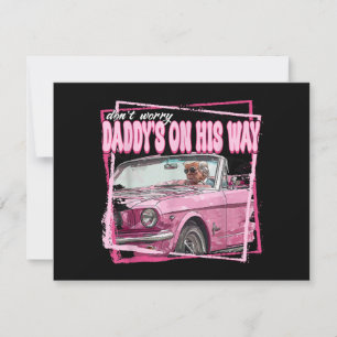 Funny Daddy's Home Trump Pink 2024 Take America Ba Holiday Card